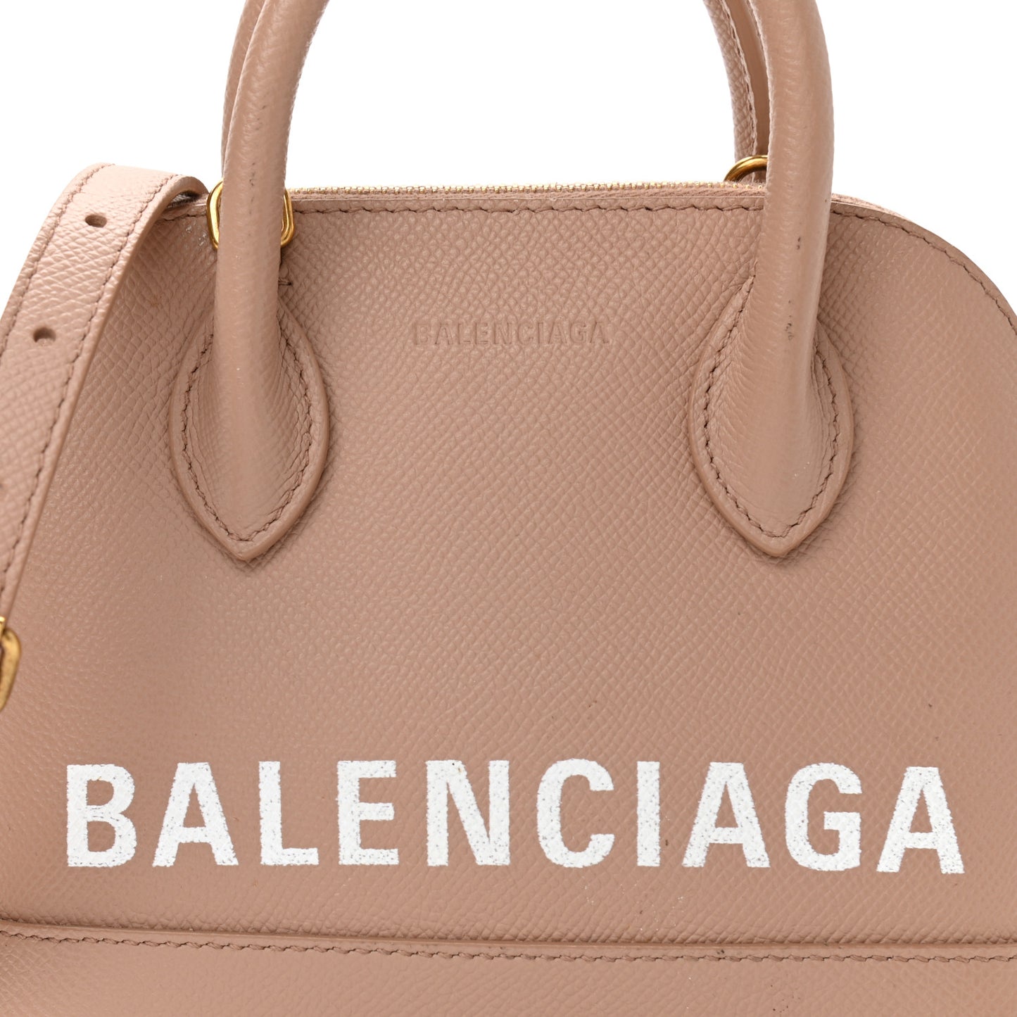 Grained Calfskin XXS Ville Top Handle Bag Beige Tapioca