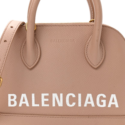 Balenciaga Grained Calfskin XXS Ville Top Handle Bag Beige Tapioca 8 of 13
