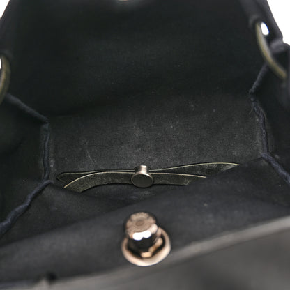 Hermes Toile Vache Calfskin Herbag 30 PM Backpack Black 5 of 11