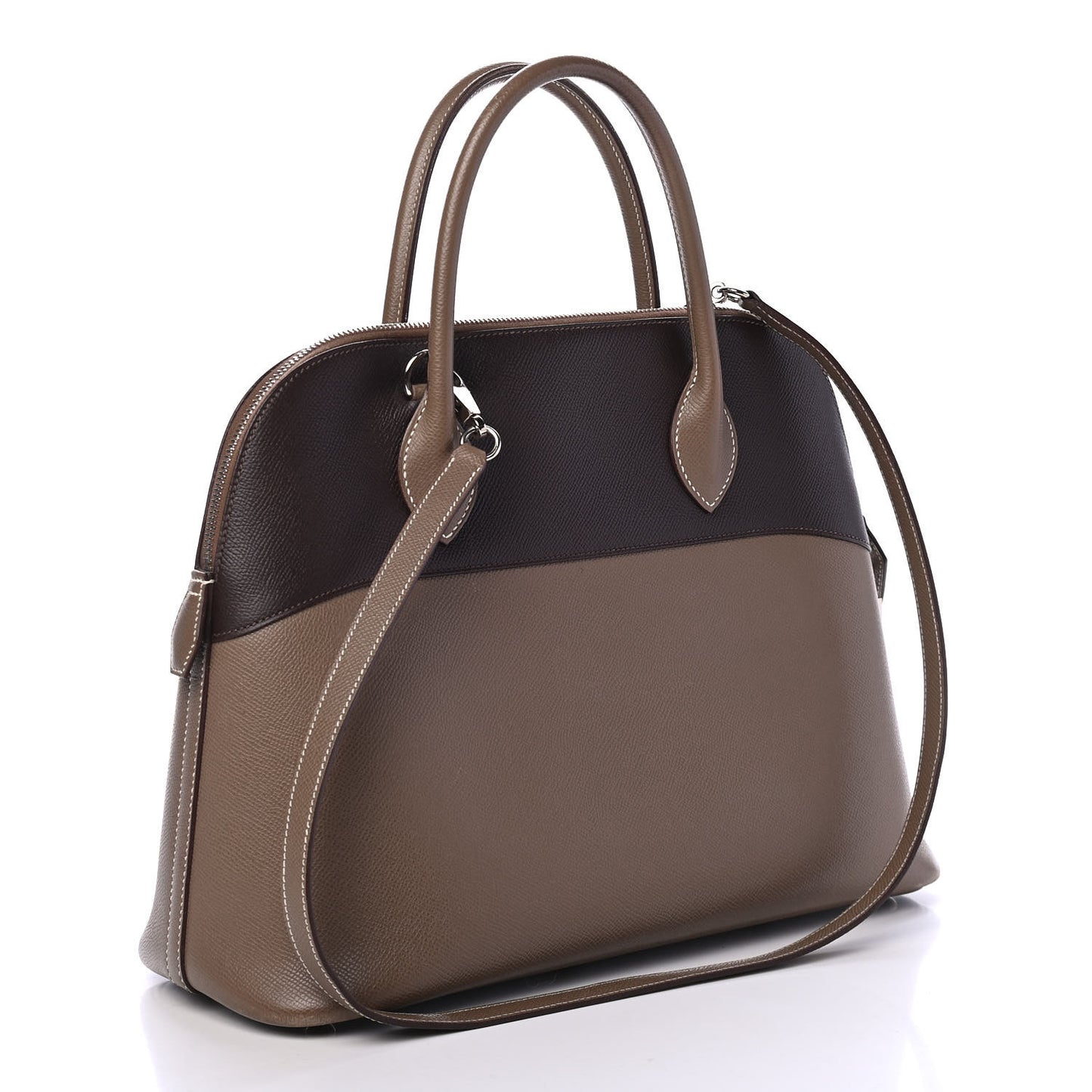 Epsom Bi-Color Bolide 35 Etoupe Chocolate