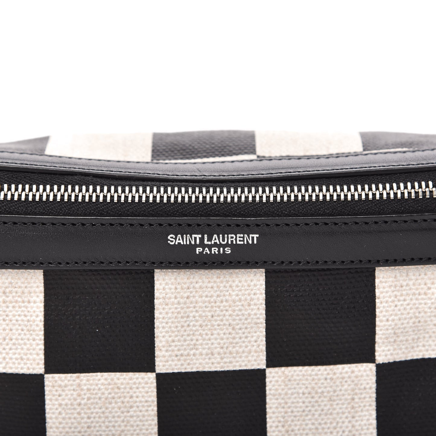 Canvas Classic Belt Bag Black White