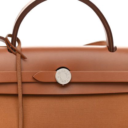 Hermes Toile Officier Vache Hunter Verso Herbag Zip PM 31 Dune Magnolia Fauve 6 of 10