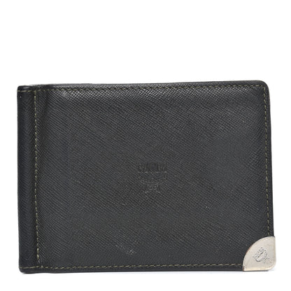 MCM Saffiano Bi-Fold Wallet Black 1 of 7