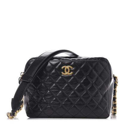 Chanel Calfskin Quilted CC Camera Case Black 1 of 9