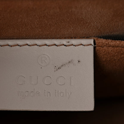 Gucci Calfskin Super Mini Sylvie Chain Shoulder Bag White 6 of 10