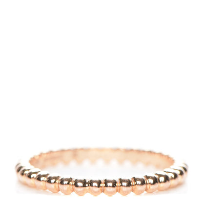 Van Cleef & Arpels 18K Rose Gold Small Perlee Ring 48 4.5 1 of 6