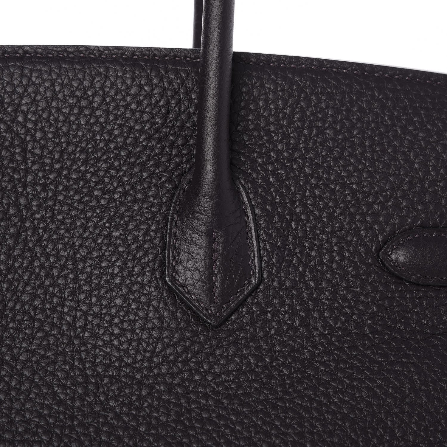 Hermes Taurillon Clemence Birkin 35 Prunoir 27 of 31