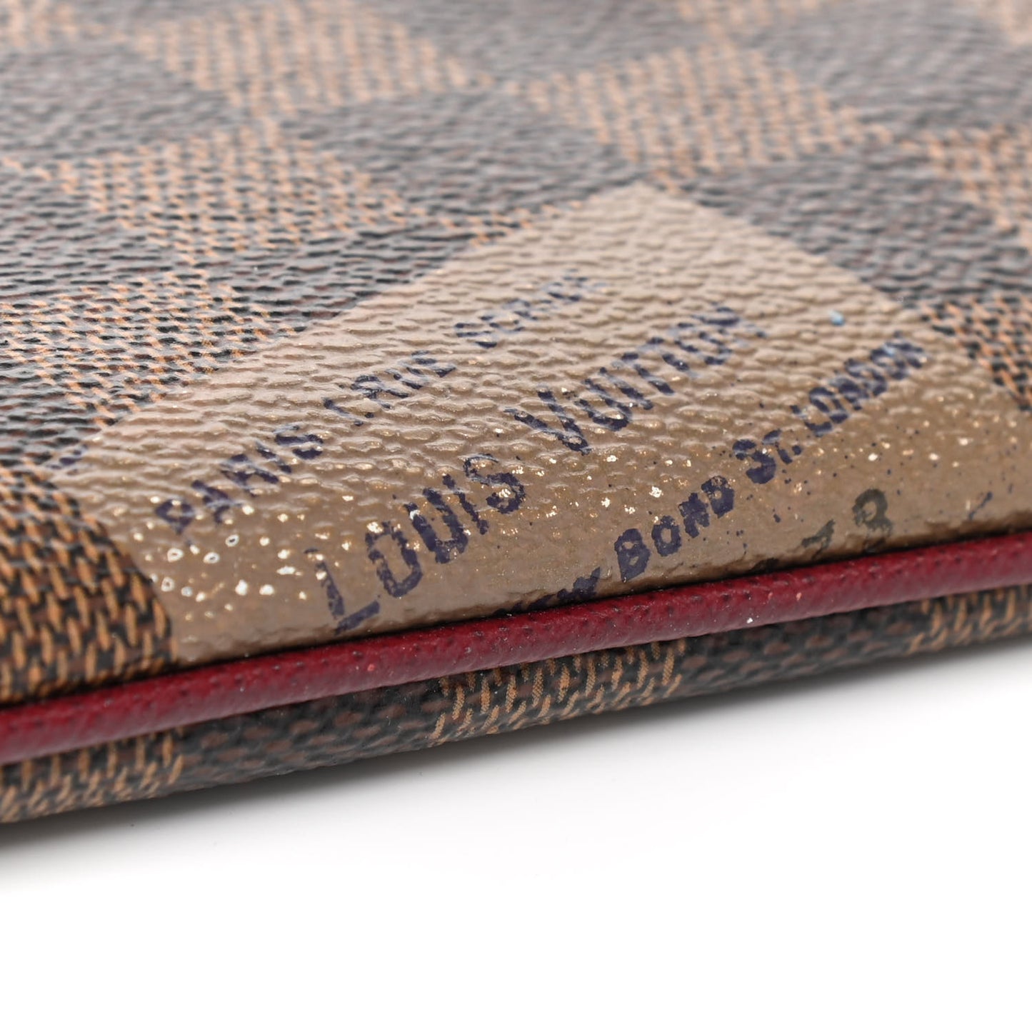 Damier Ebene Trunks Labels Pochette Milla MM