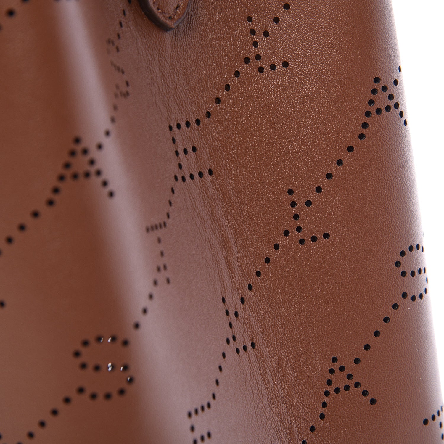 Stella McCartney Perforated Eco Alter Nappa Mini Bucket Bag Brown 13 of 15