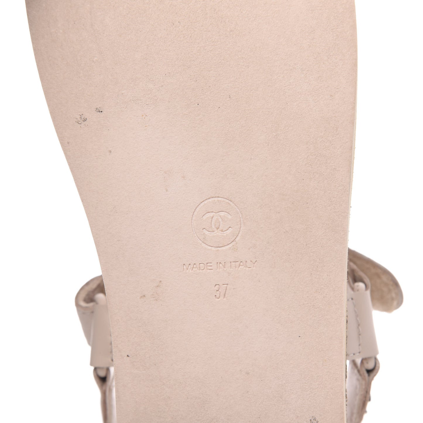 Lambskin Chain Sandals 37 Pink