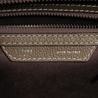 Celine Drummed Calfskin Micro Luggage Souris 7 of 8