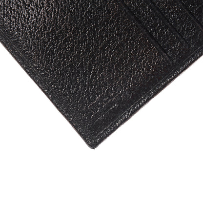 Gucci Monogram Metal Bar French Flap Wallet Black 5 of 5