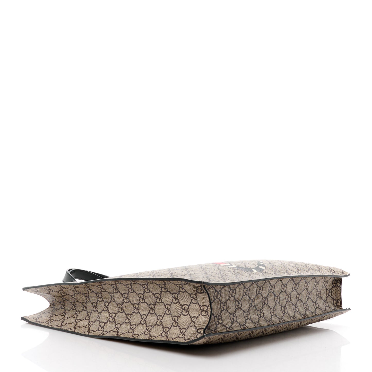 Soft GG Supreme Monogram Kingsnake Vertical Tote Black