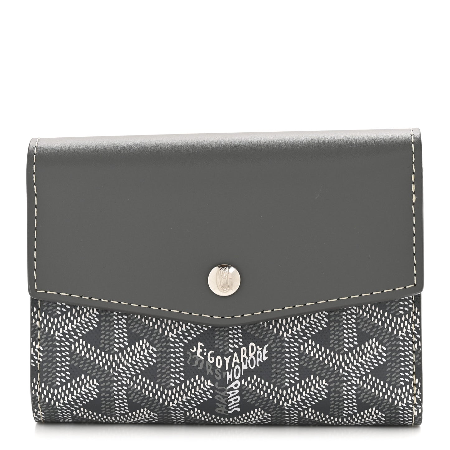 Goyardine Saint-Gabriel Compact Wallet Grey