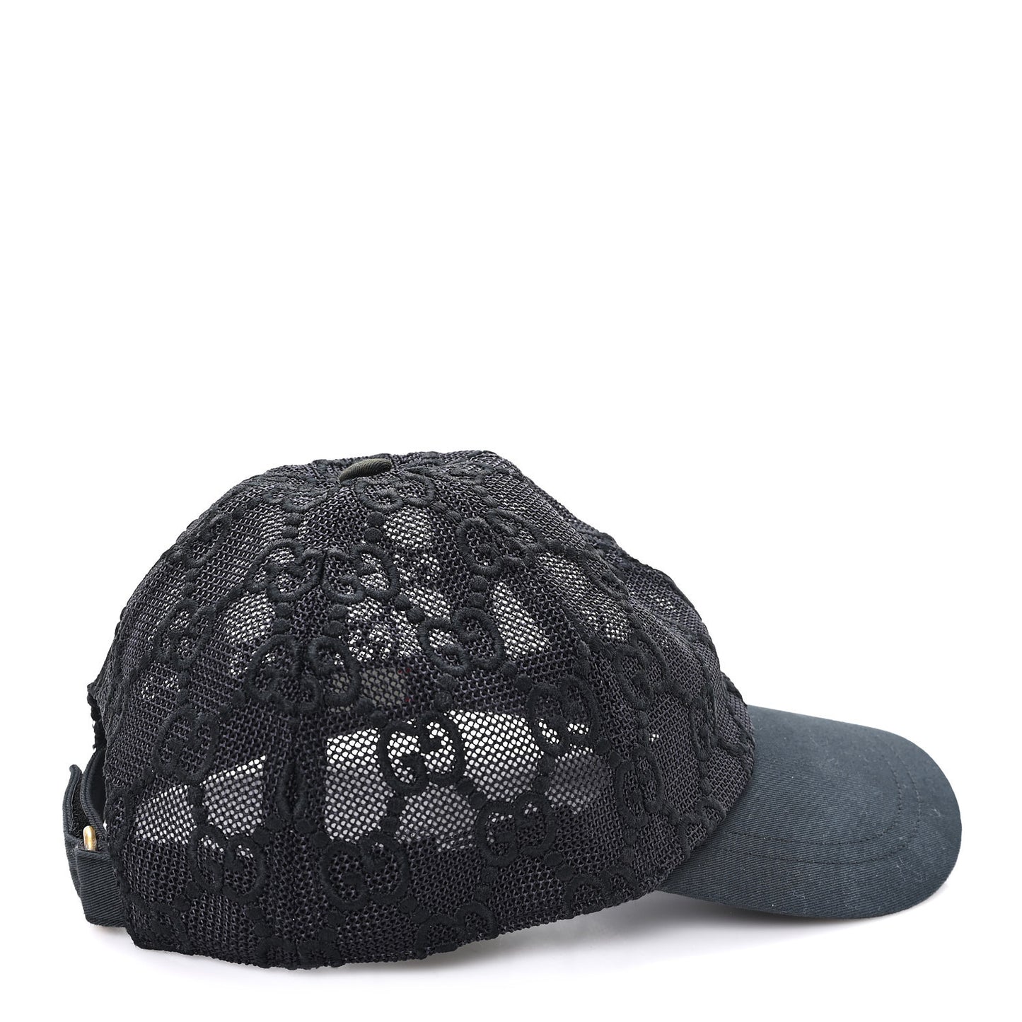 Mesh GG Monogram Shivali Baseball Hat M Black