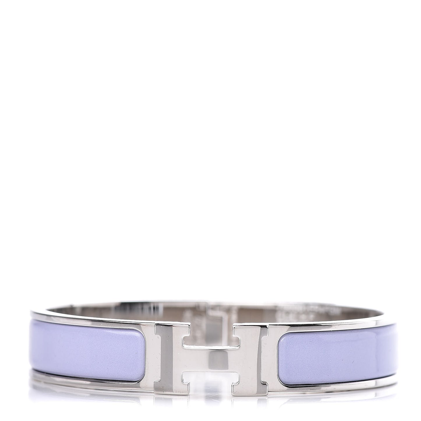 Enamel Narrow Clic Clac H Bracelet GM Parme