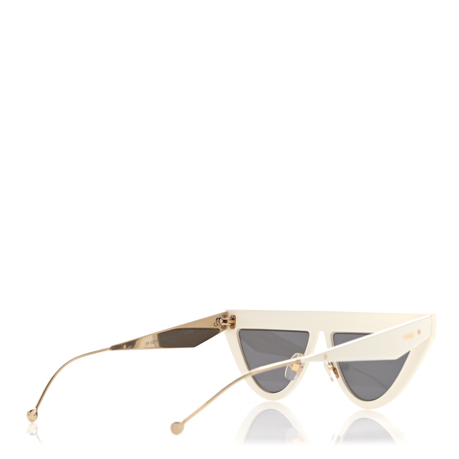 Fendi Acetate Metal Defender Sunglasses FF 0371/S White 4 of 7