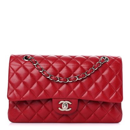 Chanel Caviar Quilted Medium Double Flap Red 1 of 9