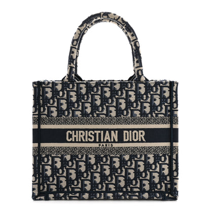 Christian Dior Oblique Small Book Tote Blue Multicolor 1 of 10