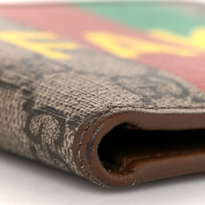 Gucci GG Supreme Monogram Azalea Calfskin Fake/Not Bi-Fold Wallet Beige Ebony Brown Sugar 8 of 10