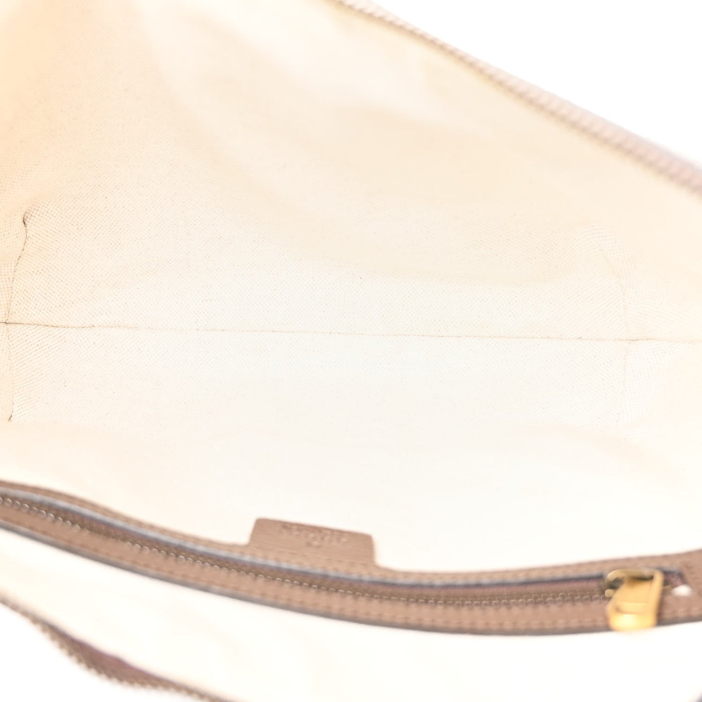 GG Supreme Monogram Web Small Ophidia Half Moon Hobo Brown