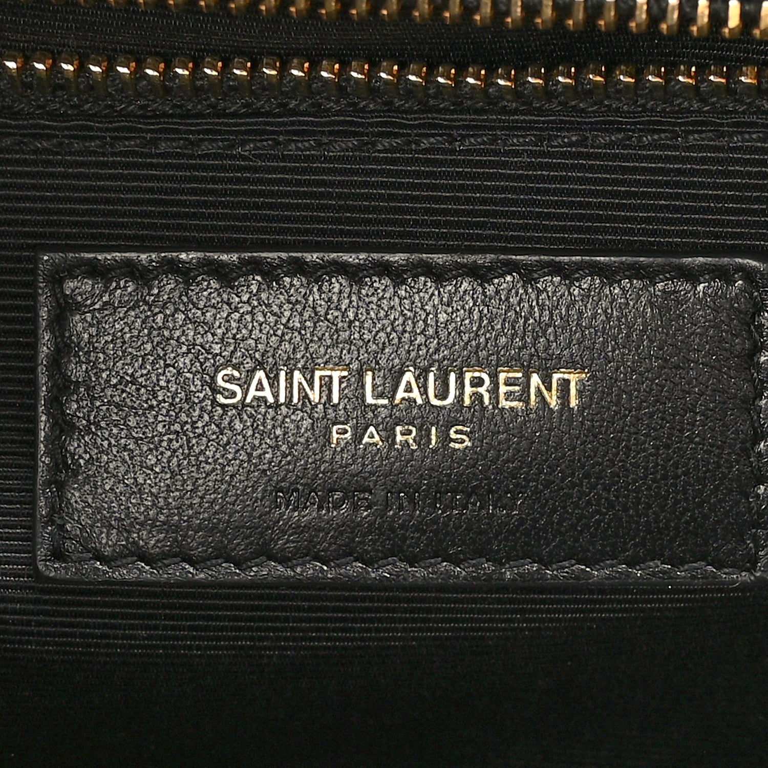 Saint Laurent Grain De Poudre Matelasse Chevron Large Monogram Satchel Dark Beige 6 of 9