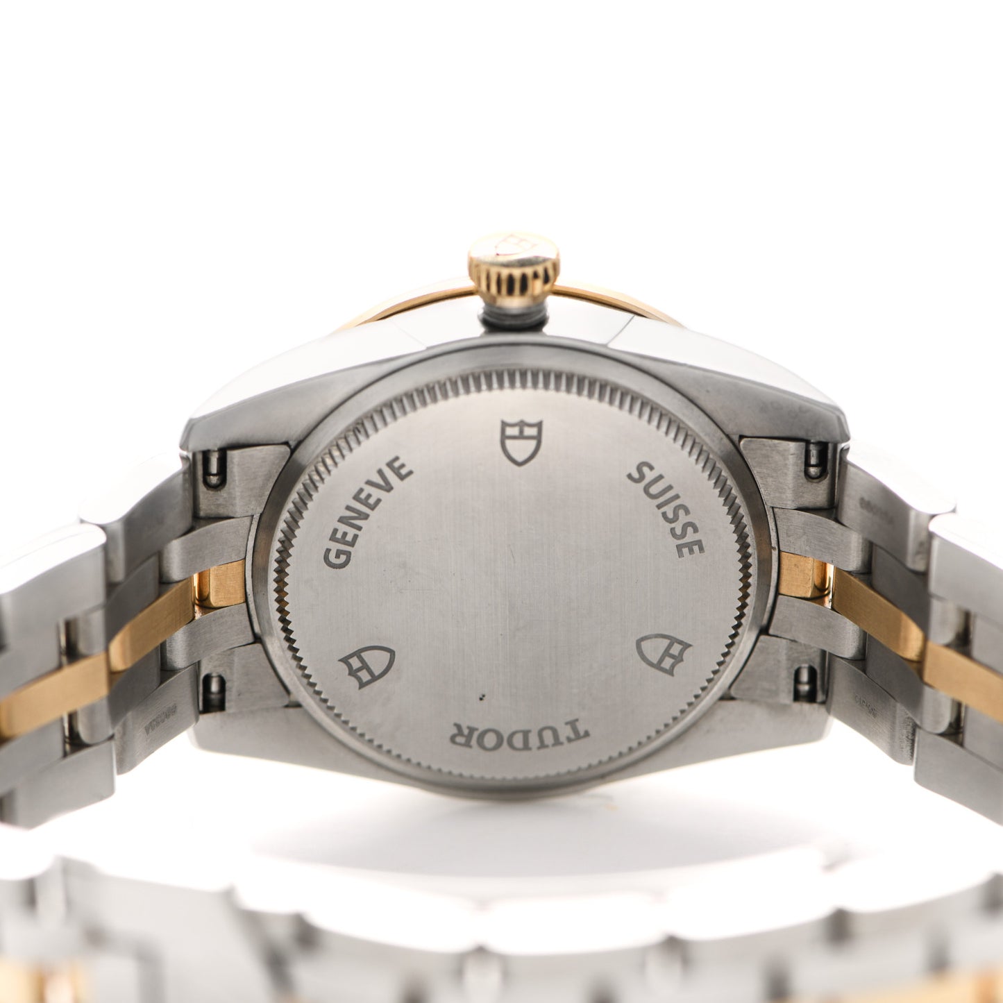 Stainless Steel 18K Yellow Gold 31mm Glamour Date Automatic Watch White 53003