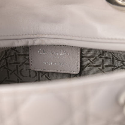 Christian Dior Lambskin Cannage Medium Lady Dior Grey 6 of 9
