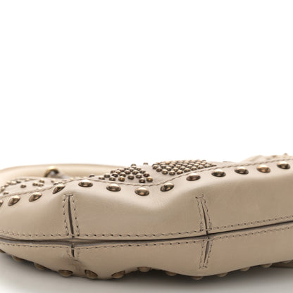 Burberry Calfskin Heart Studded Shoulder Bag Beige 7 of 15