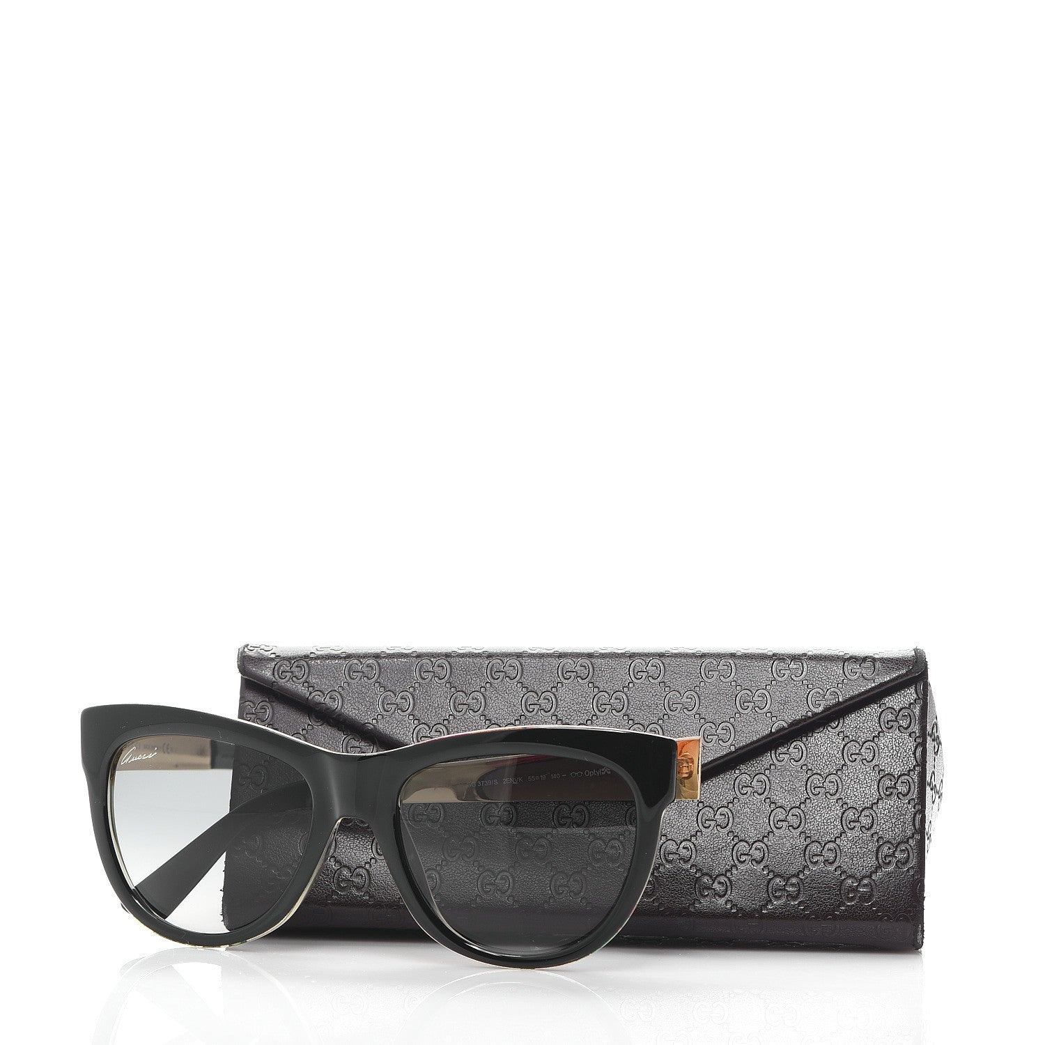 Gucci Cat Eye Sunglasses 3739/N/S Black 7 of 7