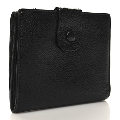 Chanel Caviar Timeless CC Compact French Wallet Black 3 of 13