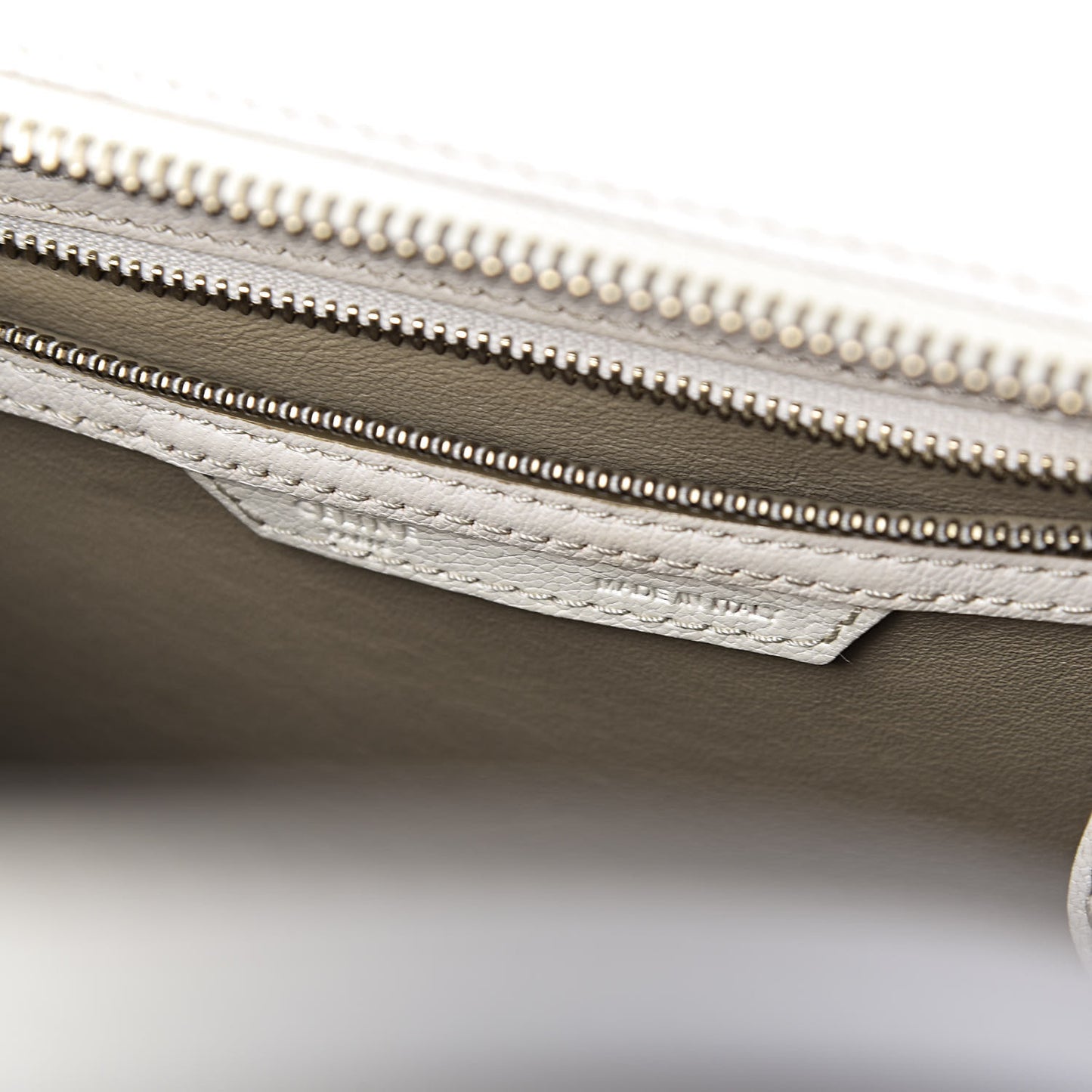 Goatskin Micro Luggage White