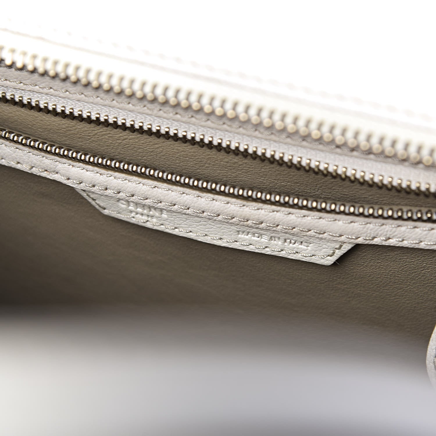 Celine Goatskin Micro Luggage White 10 of 12