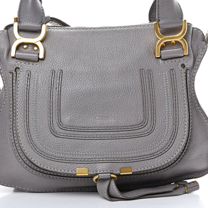 Chloe Calfskin Small Marcie Satchel Cashmere Grey 7 of 11