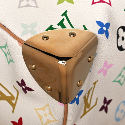 Louis Vuitton Monogram Multicolor Keepall 45 White 9 of 16