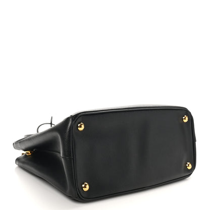 Prada Saffiano Medium Galleria Double Zip Tote Black 4 of 9