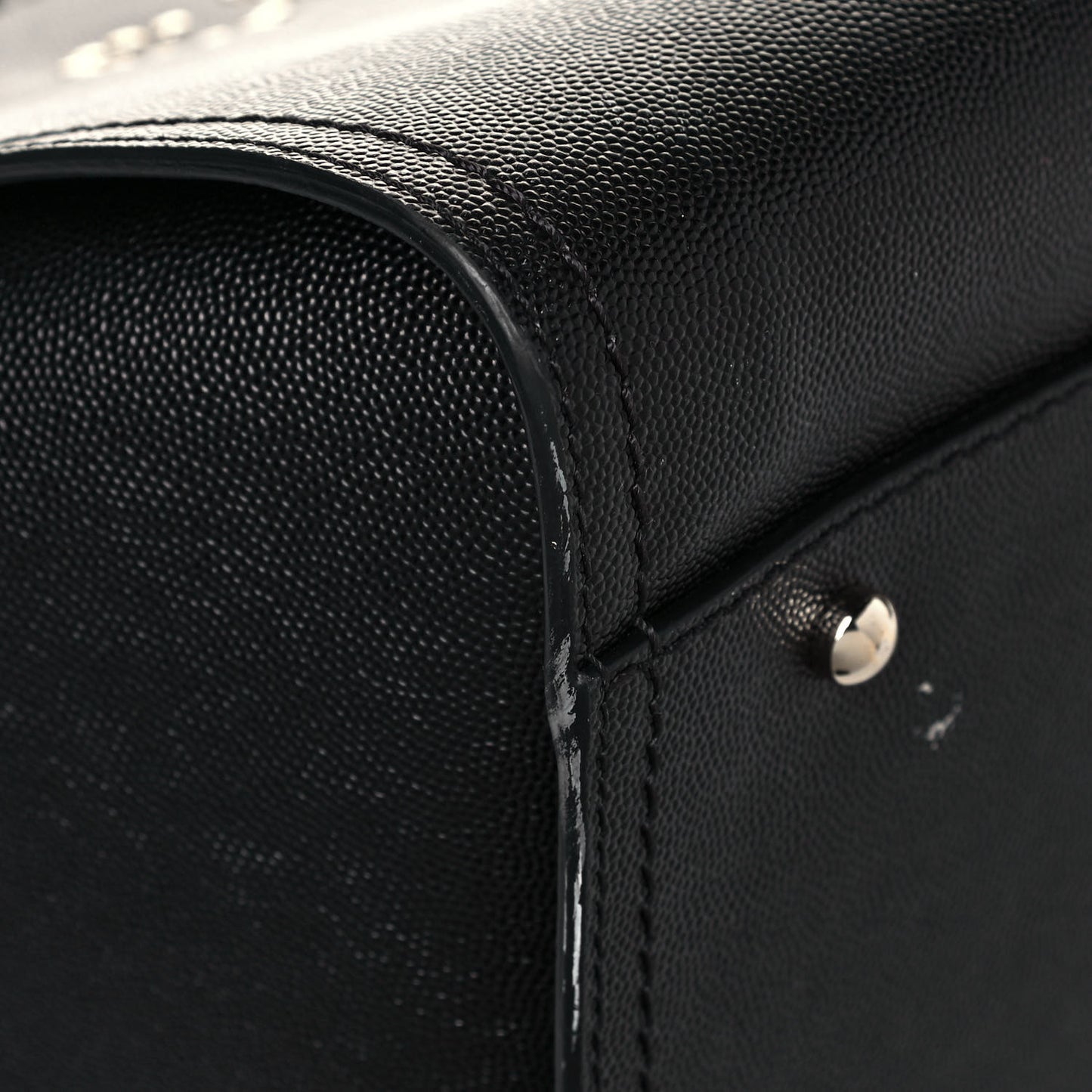 Caviar Medium Studded Deauville Tote Black