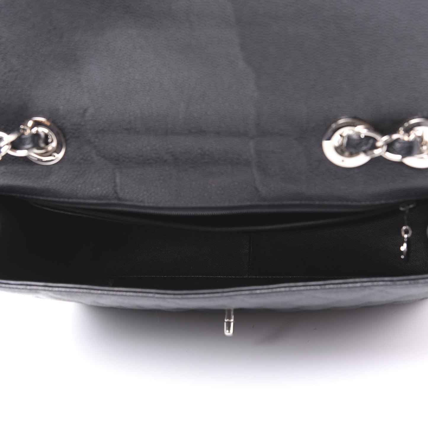 Caviar Quilted Jumbo Single Flap Black