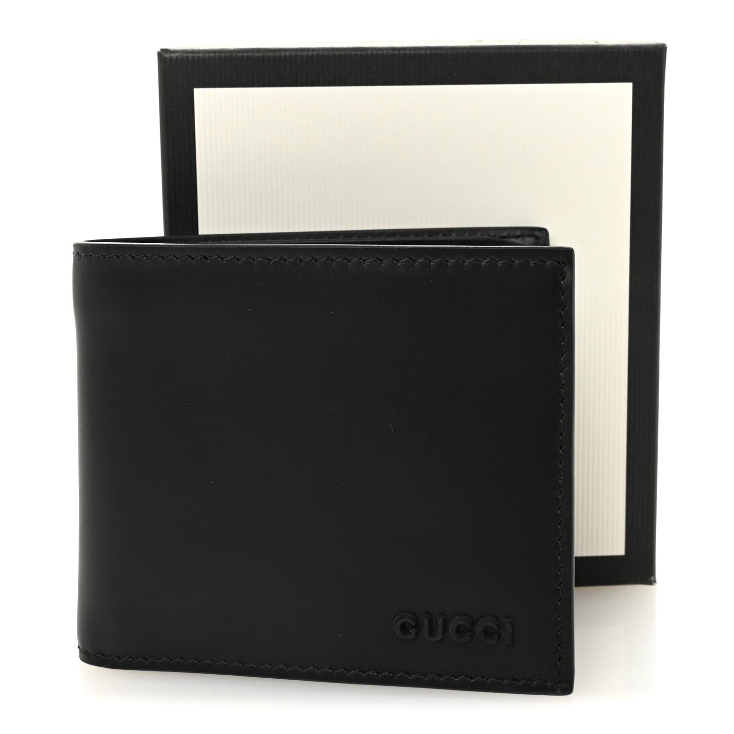 Gucci Vitello Bi-Fold Gomma Wallet Black 8 of 8