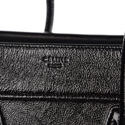 Celine Shiny Goatskin Medium Phantom Luggage Black 6 of 7