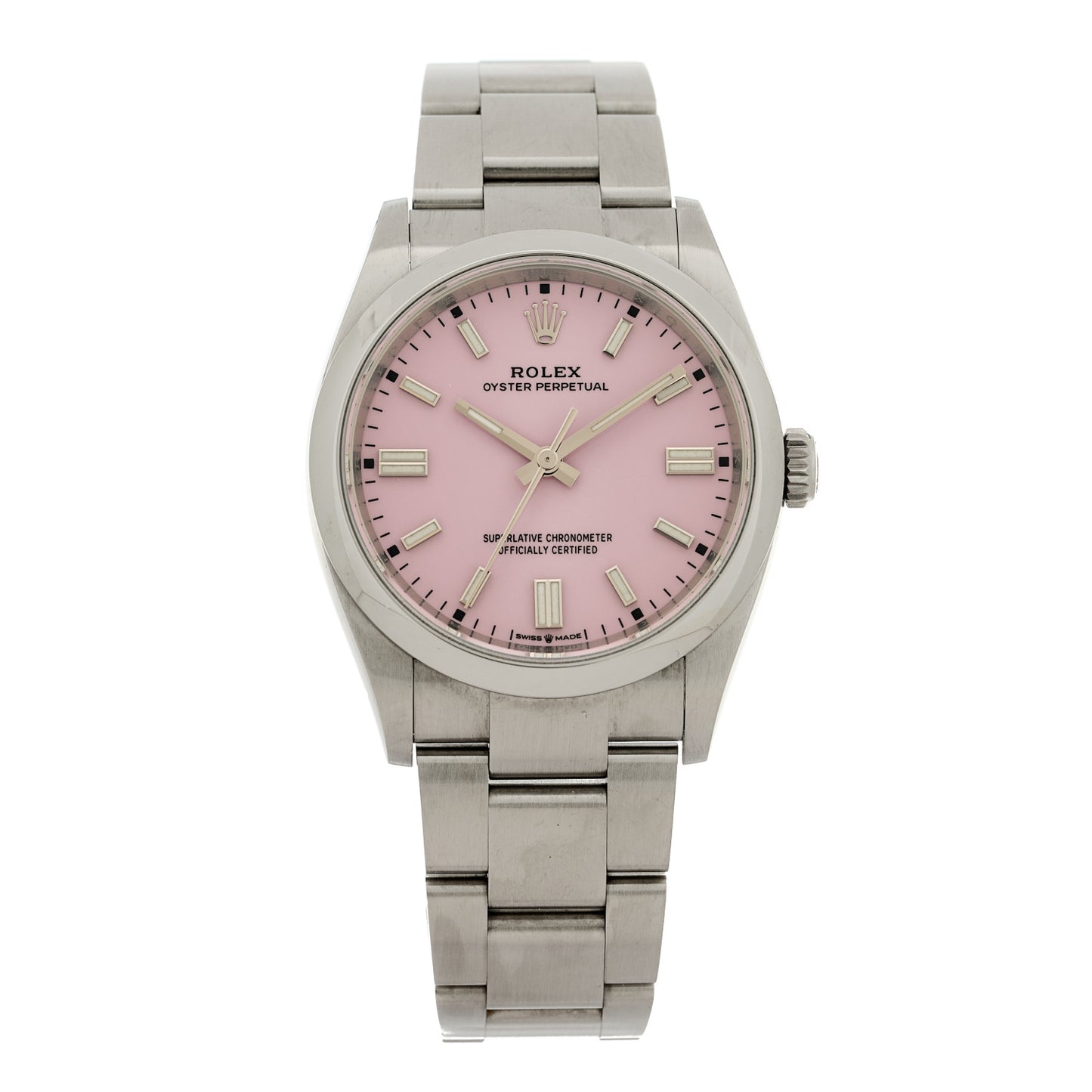 Stainless Steel 36mm Oyster Perpetual Watch Candy Pink 126000 Candy Pink