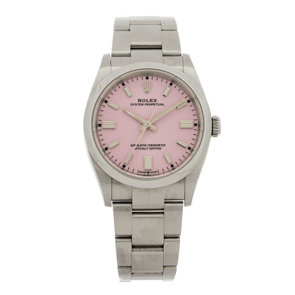 Rolex Stainless Steel 36mm Oyster Perpetual Watch Candy Pink 126000 Candy Pink 1 of 5