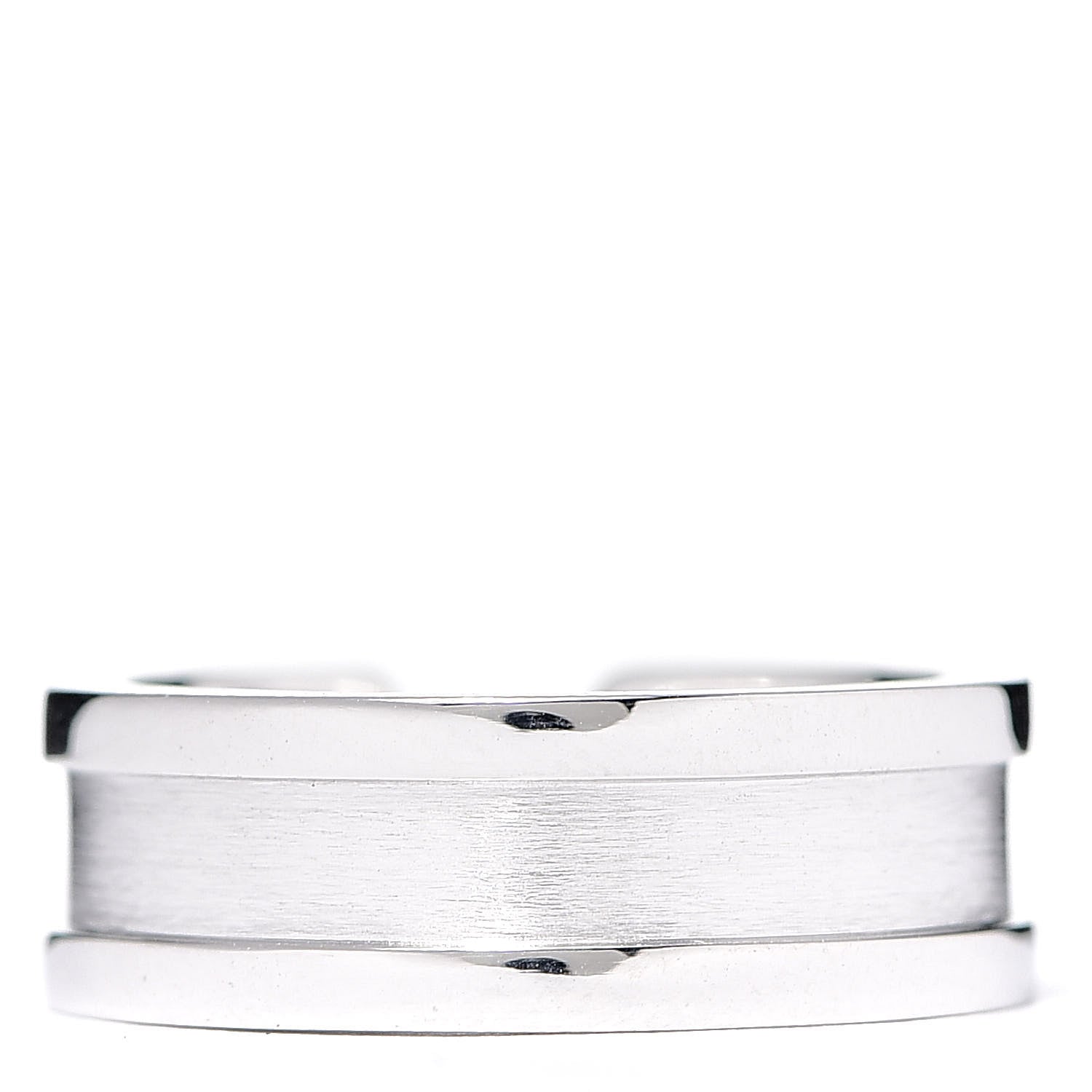 Cartier 18K White Gold Diamond 6.5mm Logo De Ring 51 5.75 3 of 6