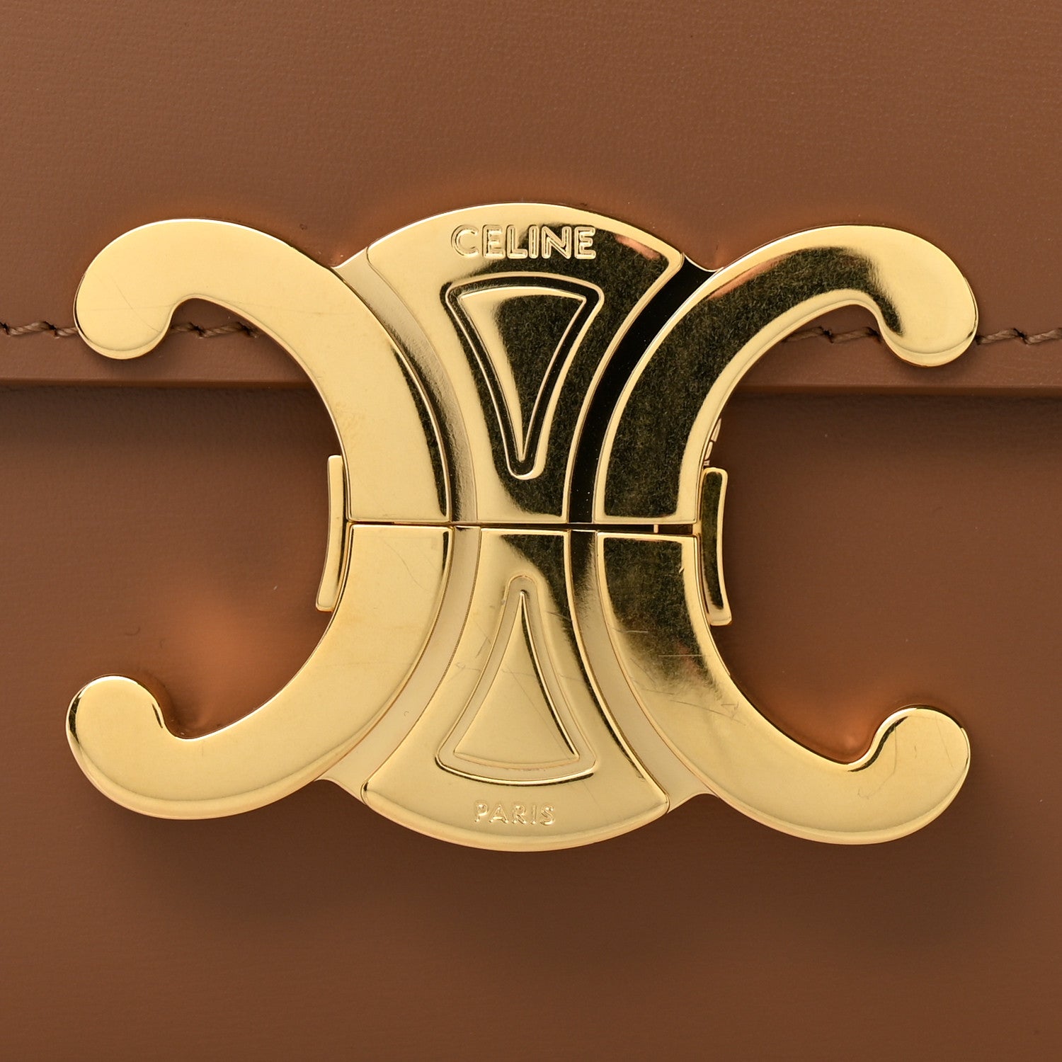 Celine Shiny Calfskin Teen Triomphe Bronze 13 of 13