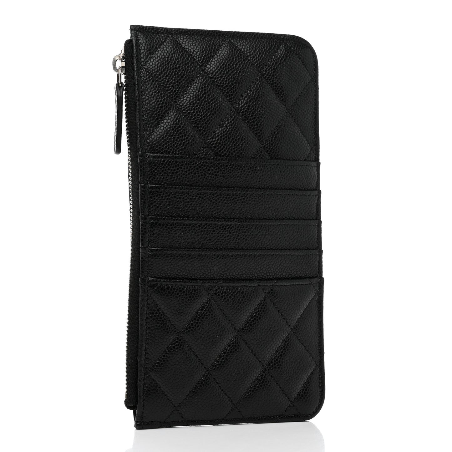 Caviar Quilted Classic iPhone Pouch Black