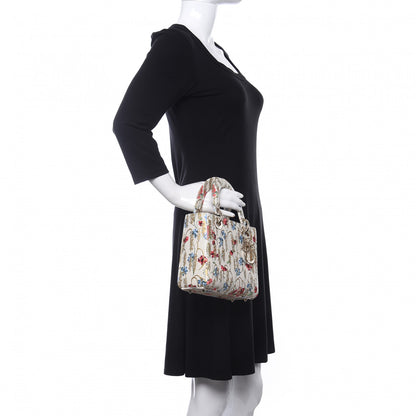 Christian Dior Smooth Calfskin Embroidered Small My ABCDior Lady Dior Beige Multicolor 3 of 10