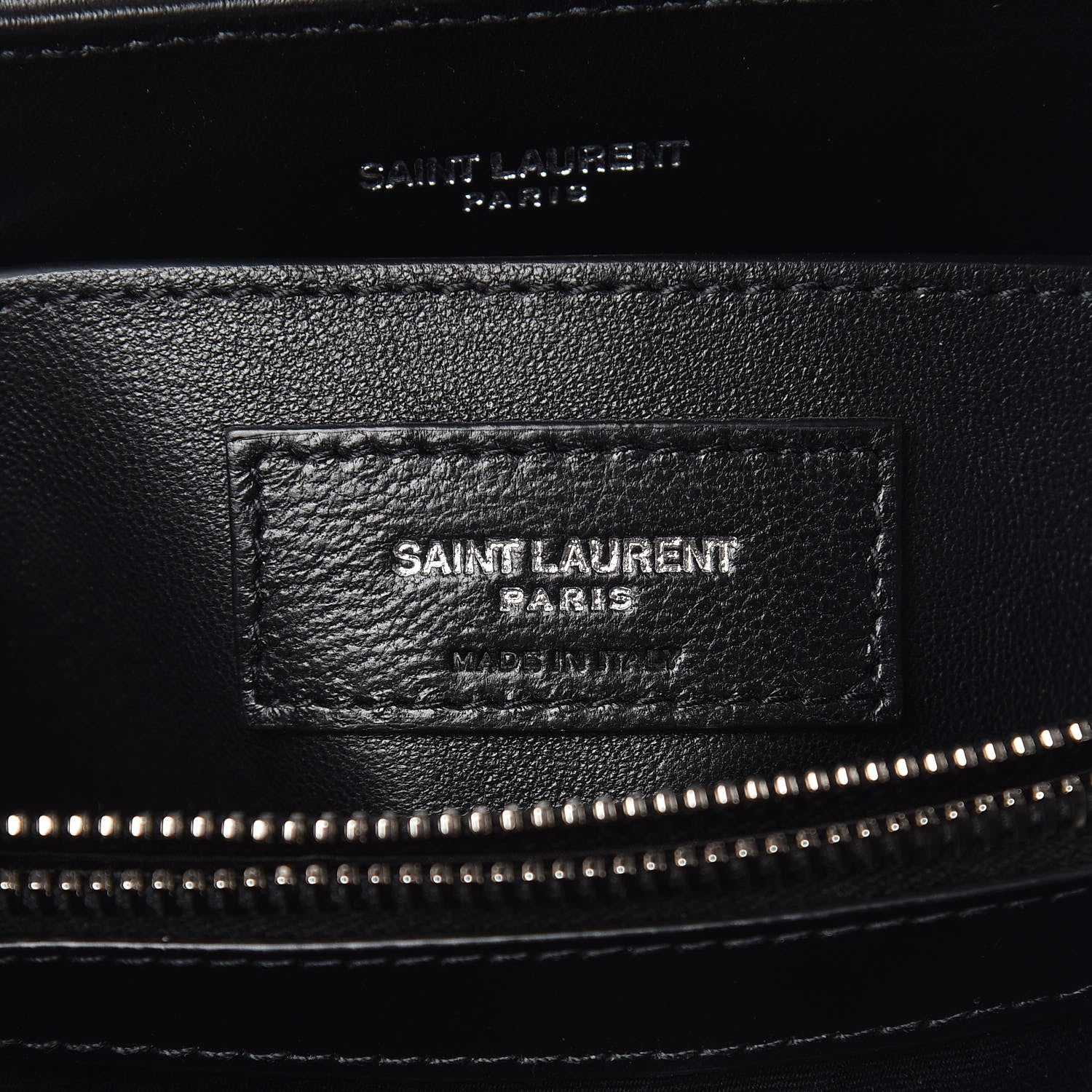 Saint Laurent Calfskin Y Quilted Monogram Small Loulou Chain Satchel Black 6 of 10