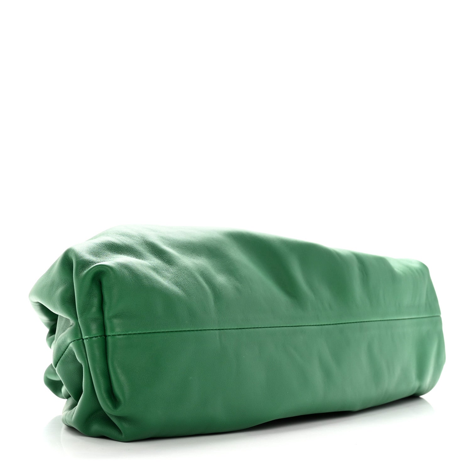 Bottega Veneta Smooth Butter Calf The Pouch Oversized Clutch Racing Green 4 of 9