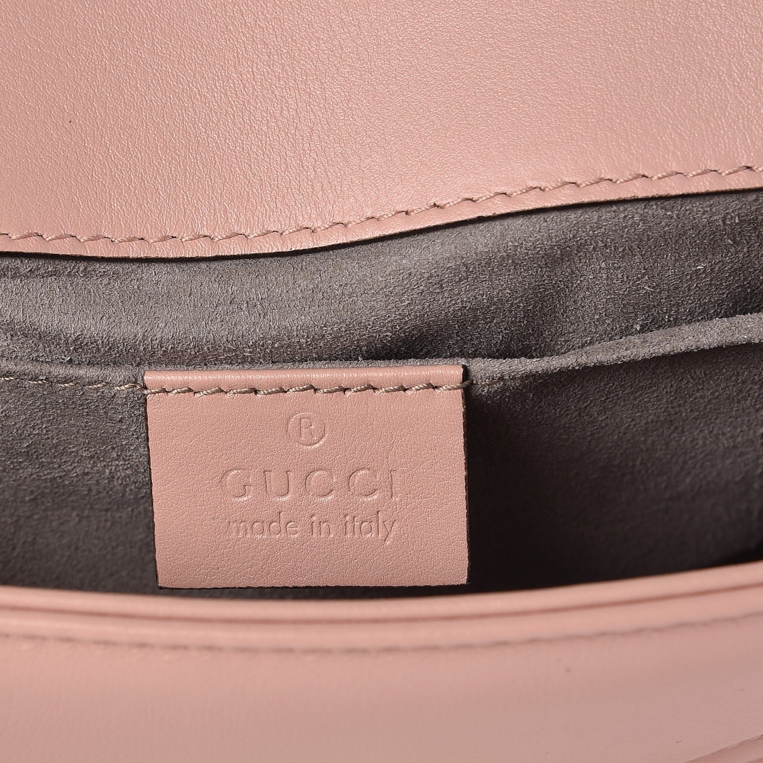 Gucci Calfskin Matelasse Mini GG Marmont Shoulder Bag Perfect Pink 6 of 8