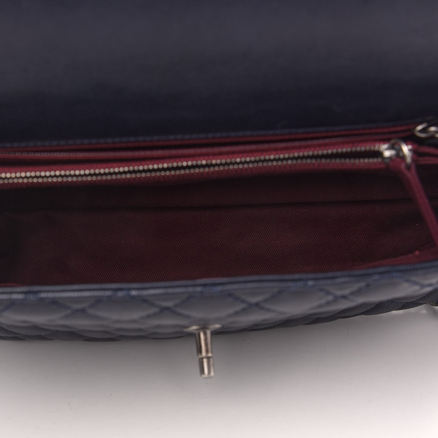 Chanel Caviar Quilted Medium Coco Handle Flap Navy 5 of 9